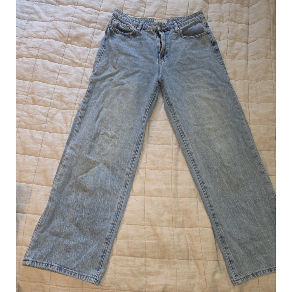 Dear‎ John Straight Leg Cuffed Jeans Women's 29  Distressed